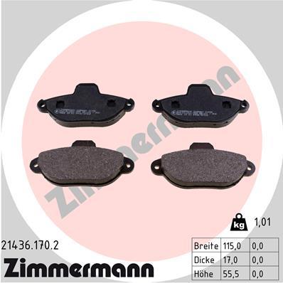 ZIMMERMANN 21436.170.2 Číslo výrobce: 21436. EAN: 4250238734710.