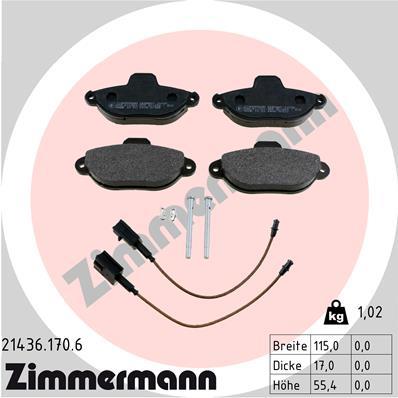 ZIMMERMANN 21436.170.6 Číslo výrobce: 21436. EAN: 4250238761334.