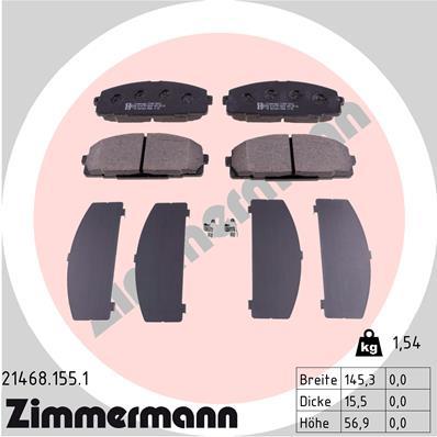 ZIMMERMANN 21468.155.1 Číslo výrobce: 21468. EAN: 4250238734802.