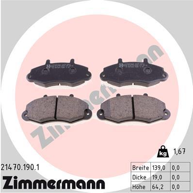 ZIMMERMANN 21470.190.1 Číslo výrobce: 21470. EAN: 4250238734833.