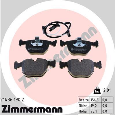 ZIMMERMANN 21486.190.2 Číslo výrobce: 21486. EAN: 4250238734932.