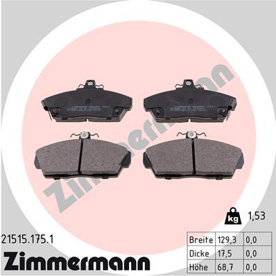 ZIMMERMANN 21515.175.1 Číslo výrobce: 21515. EAN: 4250238735021.