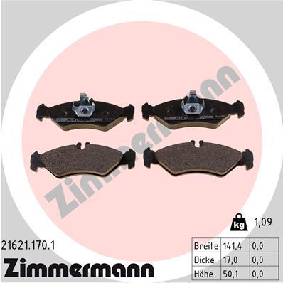 ZIMMERMANN 21621.170.1 Číslo výrobce: 21621. EAN: 4250238735397.