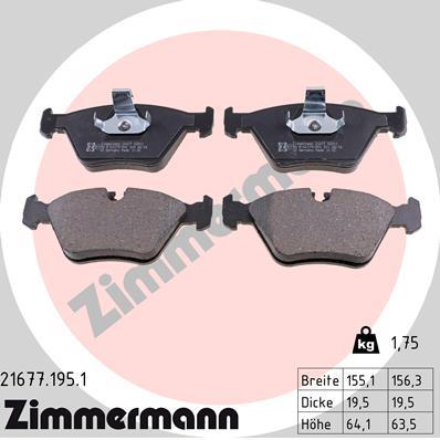 ZIMMERMANN 21677.195.1 Číslo výrobce: 21677. EAN: 4250238735632.
