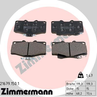 ZIMMERMANN 21679.150.1 Číslo výrobce: 21679. EAN: 4250238735656.