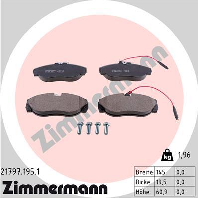 ZIMMERMANN 21797.195.1 Číslo výrobce: 21797. EAN: 4250238736011.