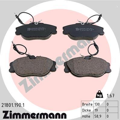 ZIMMERMANN 21801.190.1 Číslo výrobce: 21801. EAN: 4250238736035.