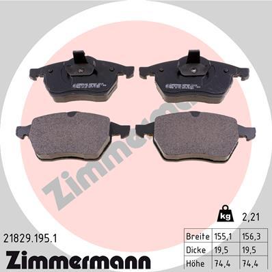 ZIMMERMANN 21829.195.1 Číslo výrobce: 20676. EAN: 4250238736097.