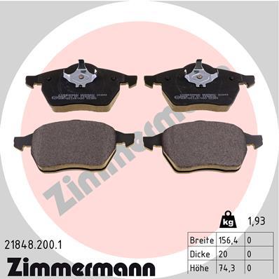 ZIMMERMANN 21848.200.1 Číslo výrobce: 21848. EAN: 4250238736165.