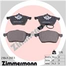 ZIMMERMANN 21849.200.1 - Sada brzdových platničiek, vždy 4 kusy v sade