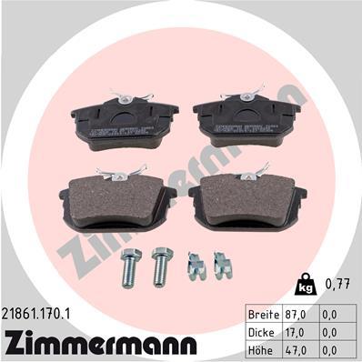 ZIMMERMANN 21861.170.1 Číslo výrobce: 21861. EAN: 4250238736196.