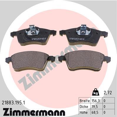 ZIMMERMANN 21883.195.1 Číslo výrobce: 21883. EAN: 4250238736301.