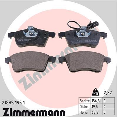ZIMMERMANN 21885.195.1 Číslo výrobce: 21883. EAN: 4250238736318.