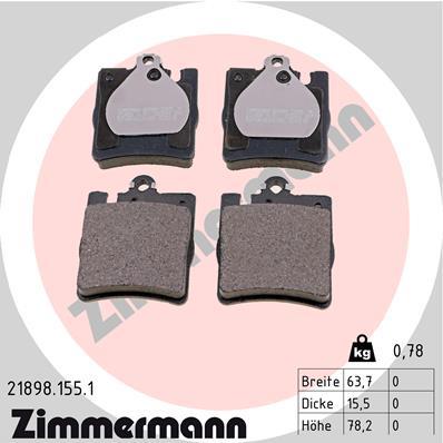 ZIMMERMANN 21898.155.1 Číslo výrobce: 21898. EAN: 4250238736349.