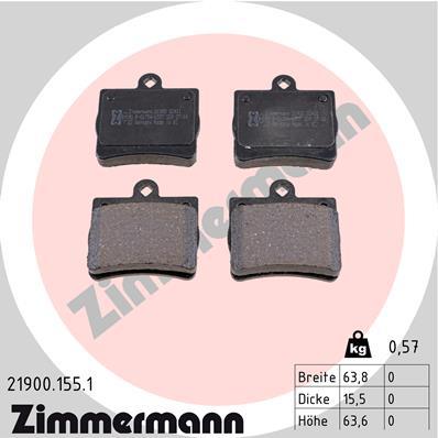 ZIMMERMANN 21900.155.1 Číslo výrobce: 21900. EAN: 4250238736370.