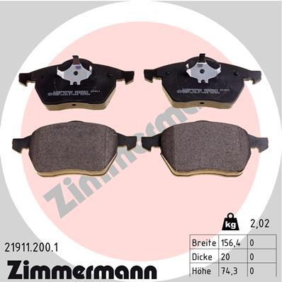 ZIMMERMANN 21911.200.1 Číslo výrobce: 20676. EAN: 4250238736400.