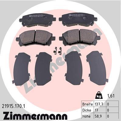 ZIMMERMANN 21915.170.1 Číslo výrobce: 21915. EAN: 4250238736417.
