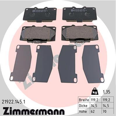 ZIMMERMANN 21922.145.1 Číslo výrobce: 21922. EAN: 4250238736455.