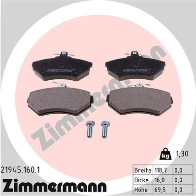 ZIMMERMANN 21945.160.1 Číslo výrobce: 21945. EAN: 4250238736578.