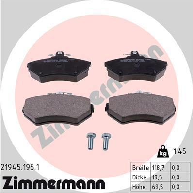 ZIMMERMANN 21945.195.1 Číslo výrobce: 21945. EAN: 4250238736585.