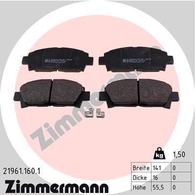 ZIMMERMANN 21961.160.1 Číslo výrobce: 21961. EAN: 4250238736639.