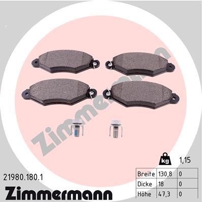 ZIMMERMANN 21980.180.1 Číslo výrobce: 21978. EAN: 4250238736691.