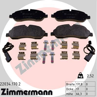 ZIMMERMANN 22034.170.2 Číslo výrobce: 22034. EAN: 4250238776024.
