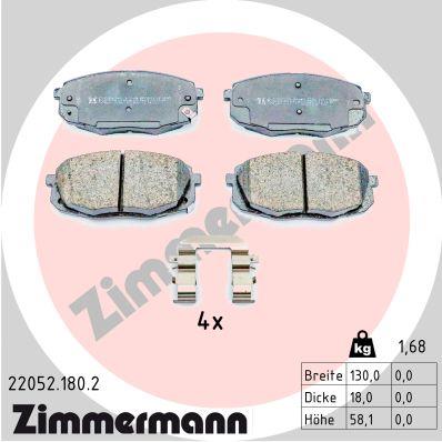 ZIMMERMANN 22052.180.2 Číslo výrobce: 22052. EAN: 4250238787648.