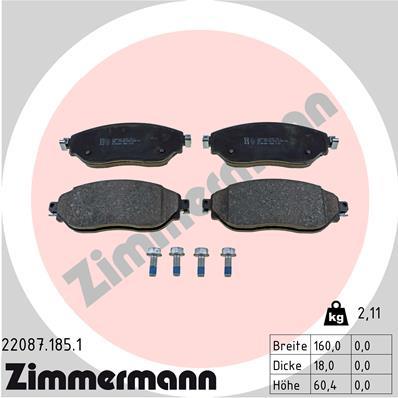 ZIMMERMANN 22087.185.1 Číslo výrobce: 22087. EAN: 4250238768166.