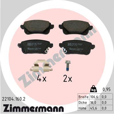 ZIMMERMANN 22104.160.2 Číslo výrobce: 22104. EAN: 4250238791454.