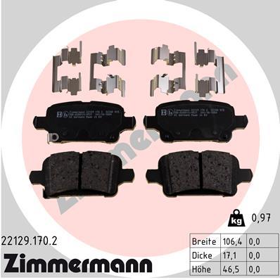 ZIMMERMANN 22129.170.2 Číslo výrobce: 24350. EAN: 4250238780113.