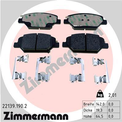 ZIMMERMANN 22139.190.2 Číslo výrobce: 22138. EAN: 4250238783459.