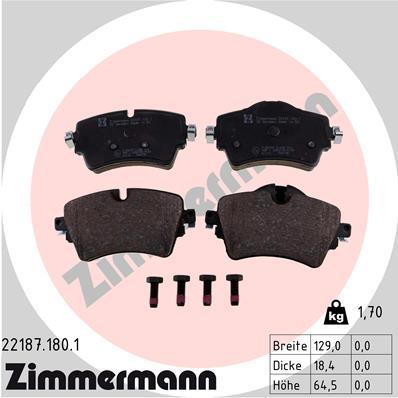 ZIMMERMANN 22187.180.1 Číslo výrobce: 22187. EAN: 4250238769279.