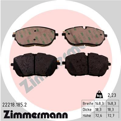 ZIMMERMANN 22218.185.2 Číslo výrobce: 22218. EAN: 4250238780762.