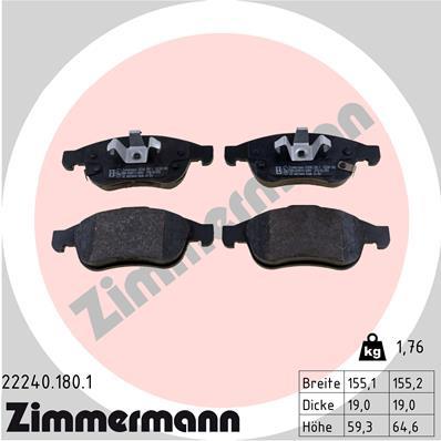 ZIMMERMANN 22240.180.1 Číslo výrobce: 22240. EAN: 4250238767985.