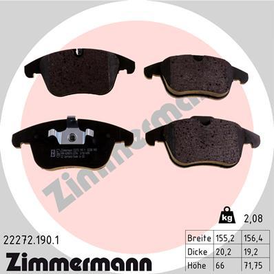 ZIMMERMANN 22272.190.1 Číslo výrobce: 22272. EAN: 4250238778295.