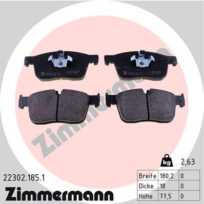 ZIMMERMANN 22302.185.1 Číslo výrobce: 22302. EAN: 4250238779650.