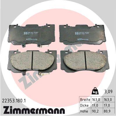 ZIMMERMANN 22353.180.1 Číslo výrobce: 22354. EAN: 4250238787396.