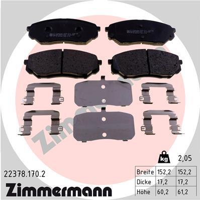 ZIMMERMANN 22378.170.2 Číslo výrobce: 22378. EAN: 4250238780779.