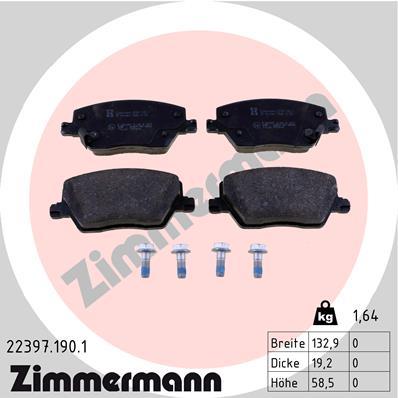 ZIMMERMANN 22397.190.1 Číslo výrobce: 22397. EAN: 4250238778752.