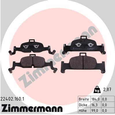 ZIMMERMANN 22402.160.1 Číslo výrobce: 22402. EAN: 4250238779834.