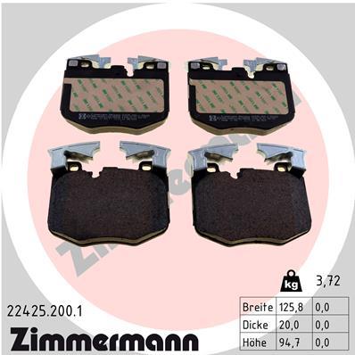 ZIMMERMANN 22425.200.1 Číslo výrobce: 22425. EAN: 4250238781608.