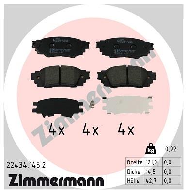 ZIMMERMANN 22434.145.2 Číslo výrobce: 22434. EAN: 4250238791713.