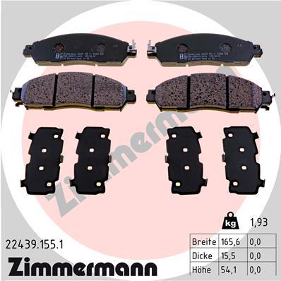 ZIMMERMANN 22439.155.1 Číslo výrobce: 22439. EAN: 4250238784647.