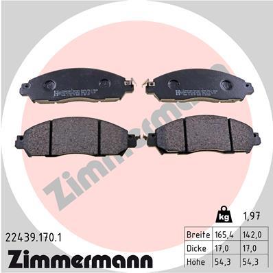 ZIMMERMANN 22439.170.1 Číslo výrobce: 22439. EAN: 4250238780694.