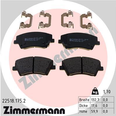 ZIMMERMANN 22518.175.2 Číslo výrobce: 22518. EAN: 4250238786016.