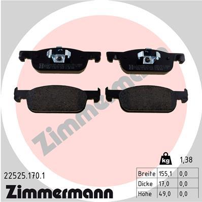 ZIMMERMANN 22525.170.1 Číslo výrobce: 22525. EAN: 4250238780724.