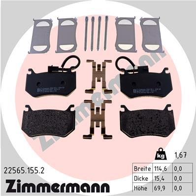 ZIMMERMANN 22565.155.2 Číslo výrobce: 22565. EAN: 4250238785811.