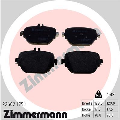 ZIMMERMANN 22602.175.1 Číslo výrobce: 22602. EAN: 4250238781837.