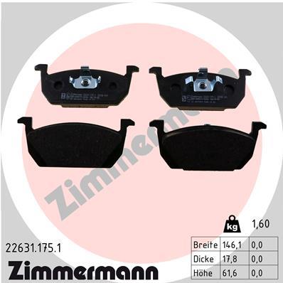 ZIMMERMANN 22631.175.1 Číslo výrobce: 22631. EAN: 4250238781189.